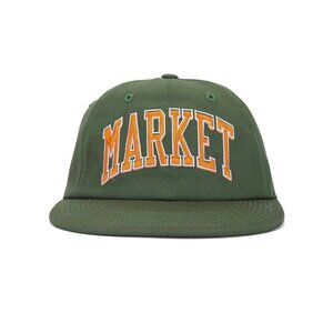 Market Offset Arc 6 Panel Hat in Sage New Mens Cap Snackback